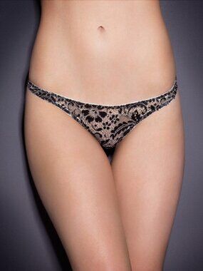 Agent Provocateur Soiree TAMILA Thong NWT Black RARE! [N]